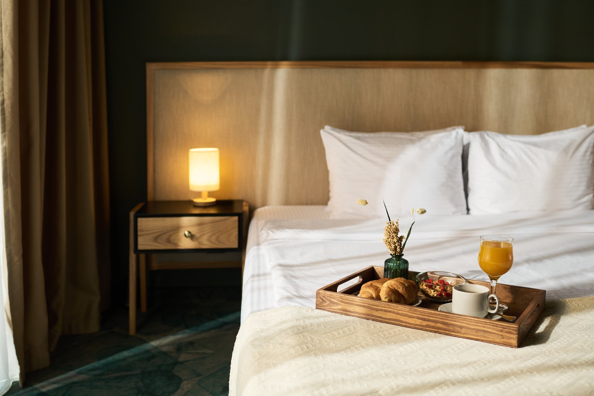 Luxury hotel room photography